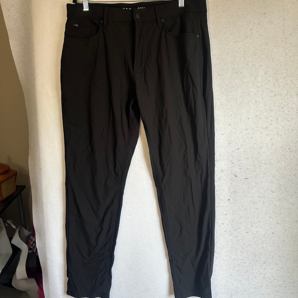 Projek Raw‎ Tech Apparel Mens Black Anti-Slip Waistband Pants TAS25100 Size 36